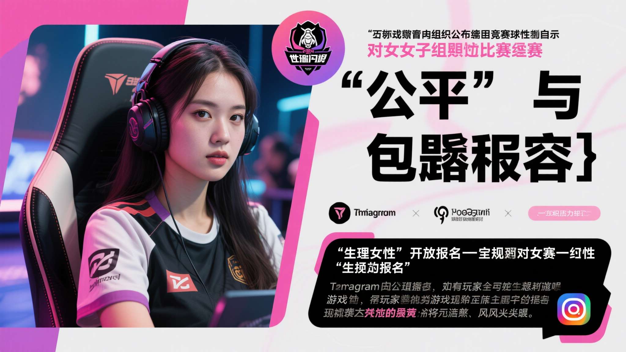 当电竞赛事遇上性别议题，一场关于"公平"与"包容"的争论正在全球范围内持续发酵。
